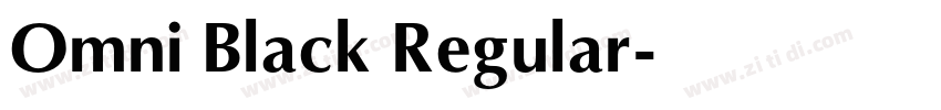 Omni Black Regular字体转换